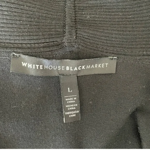 White House Black Market Ribbed Sweater in Black size Large - Picture 9 of 10